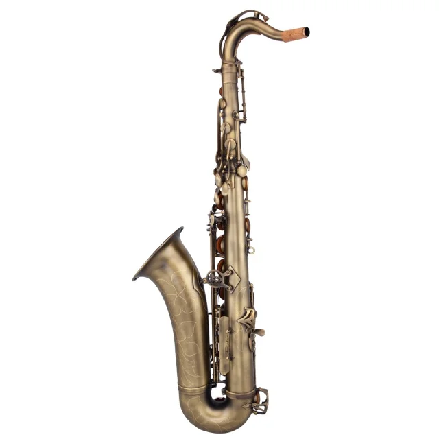 

musical instruments professional saxophone BB Dotted Antique Bronze Tenor Saxophone sax