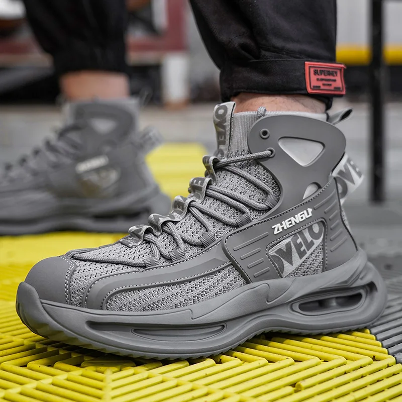 

High cut sport style safety shoes for men safety shoes for men light weight breathable