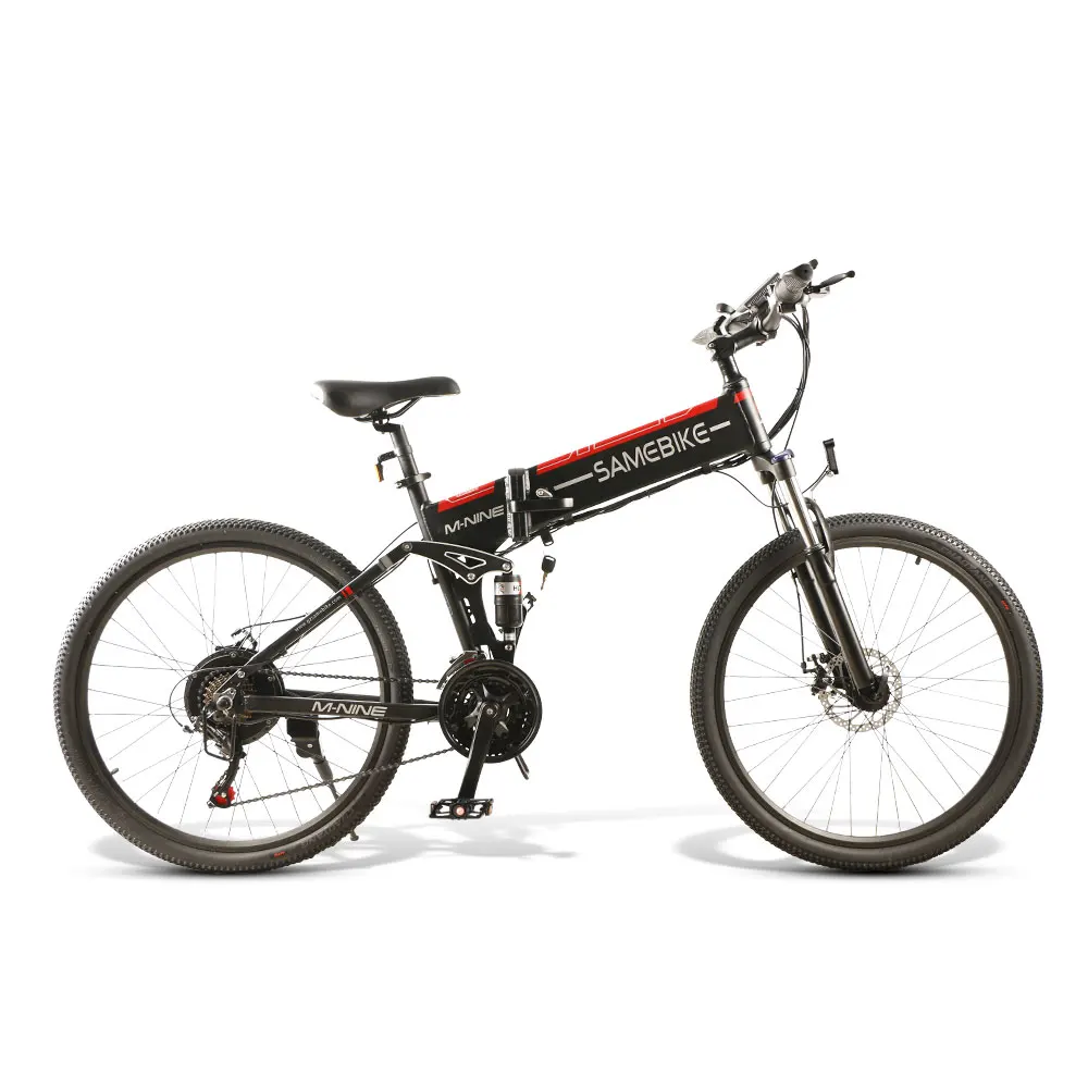

500W electric mountain bicycle USA warehouse stock e-bike for Adult foldable 26" electric bike, Black white