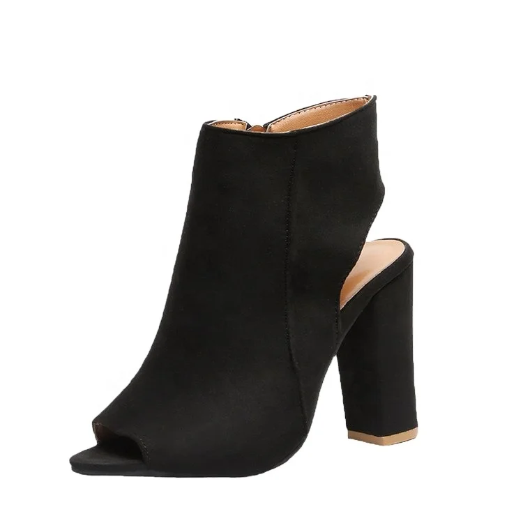 

Platform Block Heel Women's Stiletto High Heel Pumps Ankle Boots, Picture