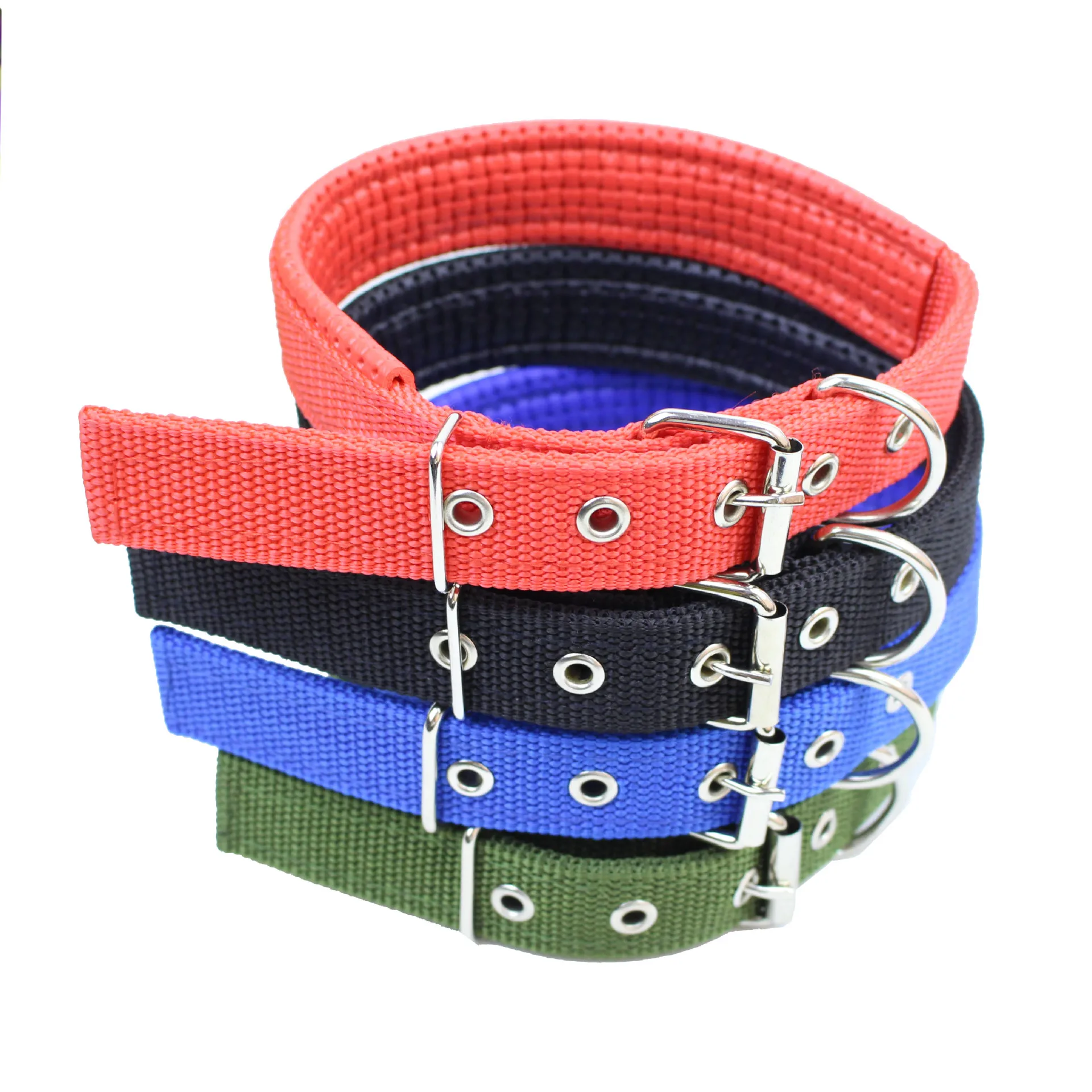 

Cheap Price Pet Dog Collar Pet Supplies Wholesale Soft Adjustable Neck Set Dog Leash Pet Products, Black blue red green