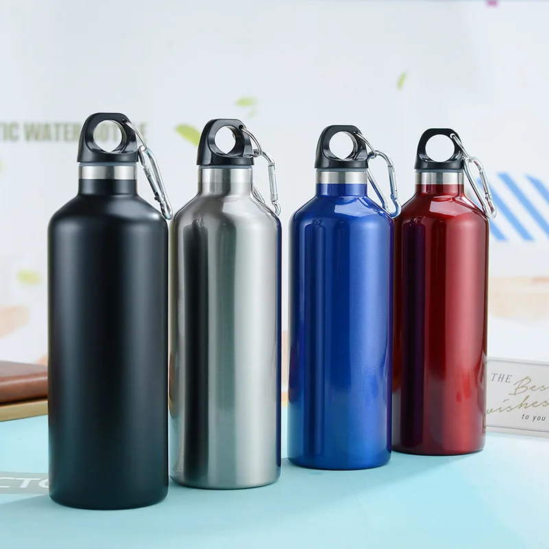 

Wholesale Colorful Leak Proof Outdoor Sports Vacuum Insulated Stainless Steel Water Bottle, Blue, pink, silver and black