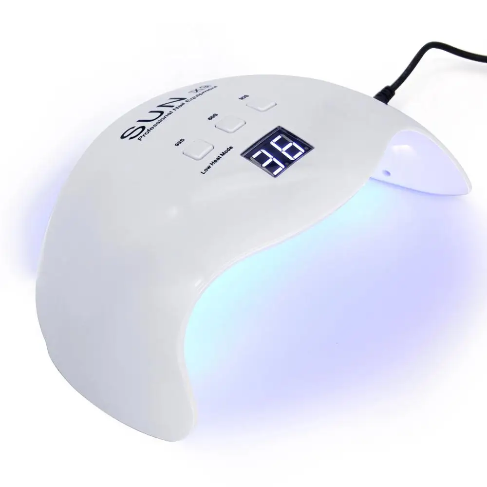 

Wholesale factory supply 48w LED Lamp Gels Polish led uv nail dryer with custom logo, White