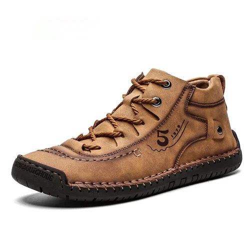 

Leather Men Casual Shoes British Style Men Comfortable Fashion Walking Shoes Big Size Brown Black Man Soft Flat Footwear, Black/grey