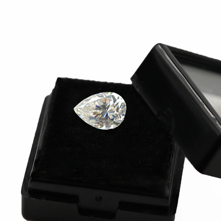 

Wholesale price pear cut moissanite loose stone D color white VVS1 clarity moissanite diamond