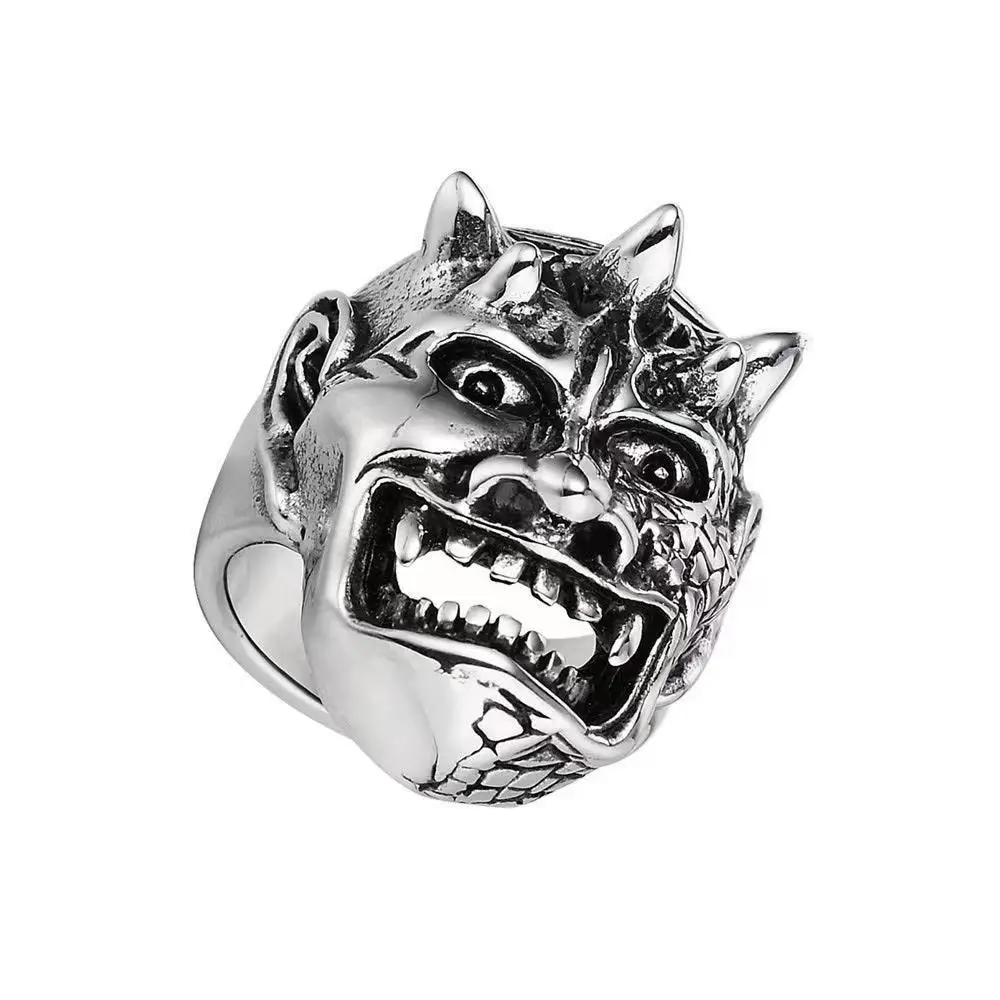 

Japanese god beast men's Stainless steel jewelry personality retro ring