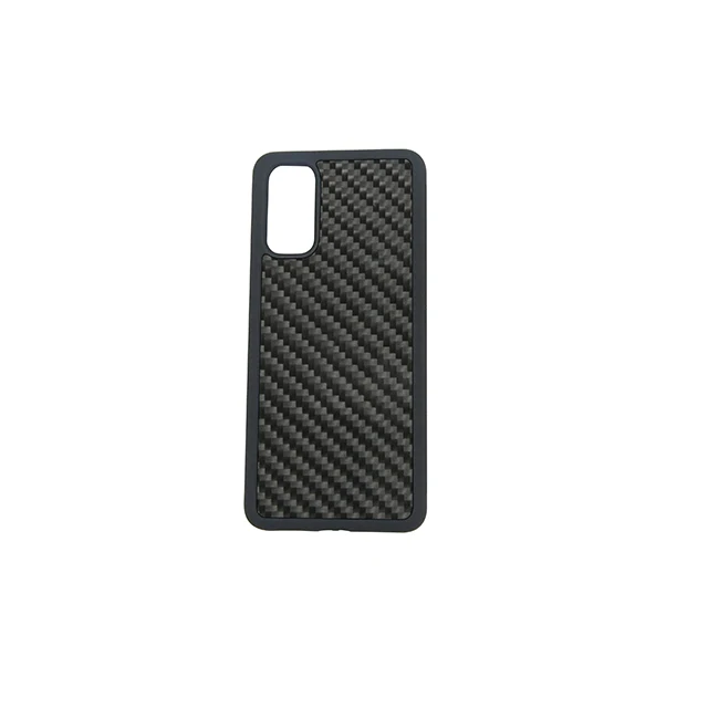 

For Samsung S11 lite PC TPU with real 3K twill carbon fiber phone case design phone case, Black