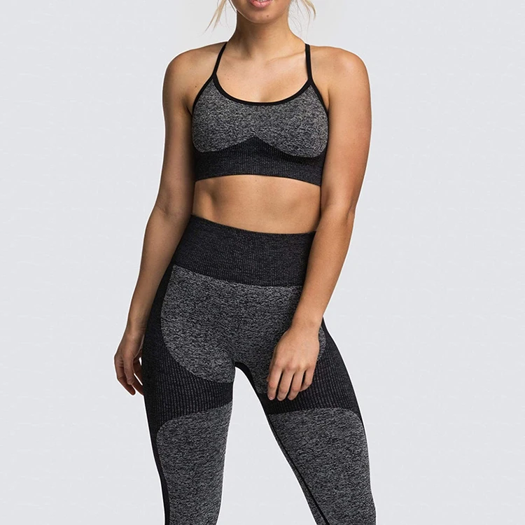 

Fashion wear fitness yoga seamless cross back sports bra top compression sports bra, Customized colors