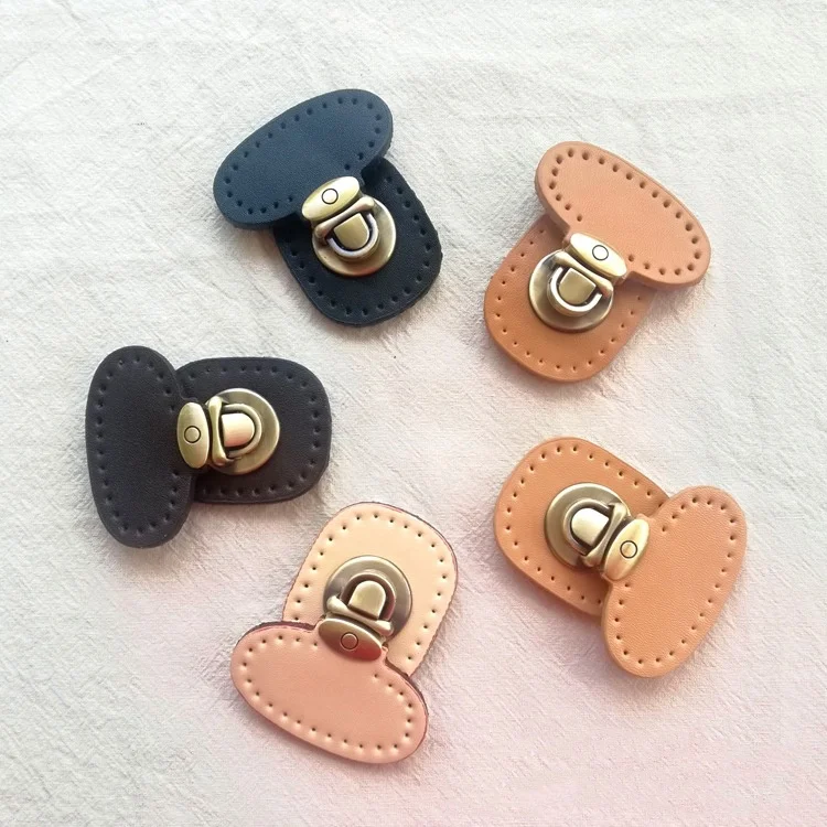 

Leather DIY Luggage Bag Belt Buckle Lock Accessories Jewelry