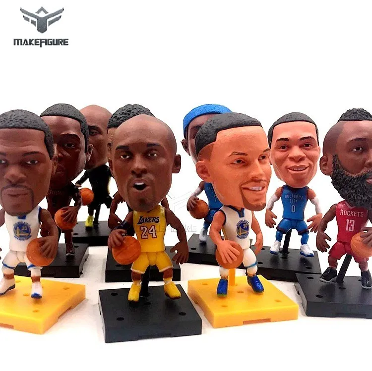 Famous Basketball Player Figurine Toy,Custom Made 3inch Pvc Basketball