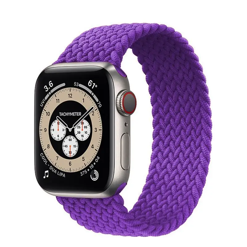

Adjustable Elastic Nylon Apple Watch Bands 44mm 40mm 38mm 42mm for iWatch Bands Women Men Adjustable Braided Solo Loop, Colors