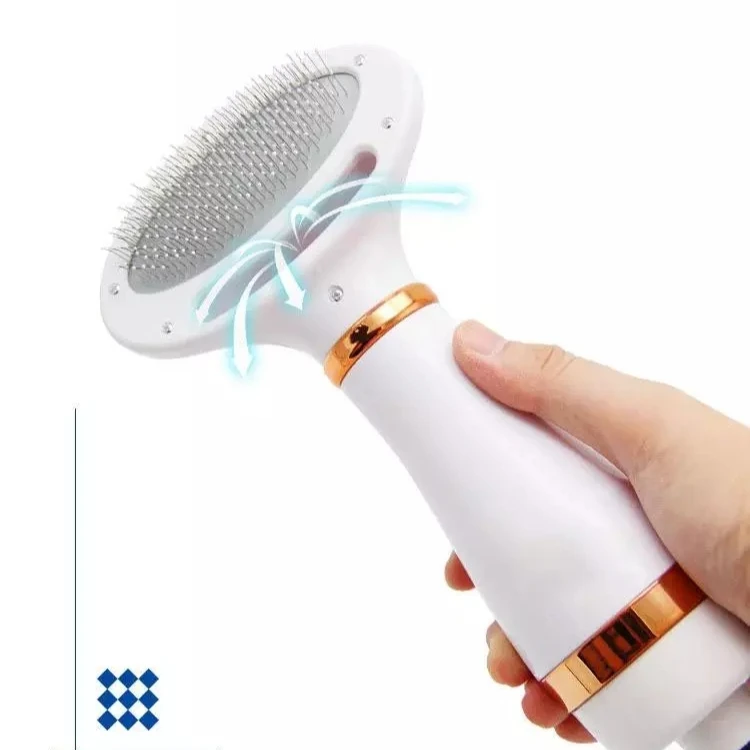 

WholeSale 2 IN 1 Electric Pet Grooming Dryer ,Cat Dog Hot Pet Hair Dryer Brushing Cleaning Blowing Comb, White