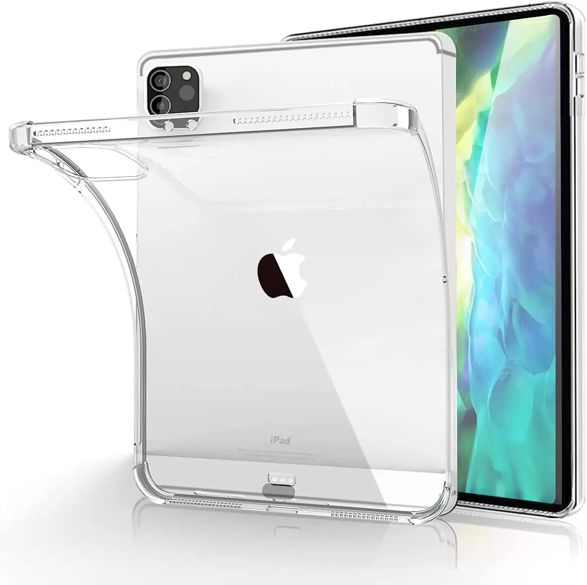 

Amazon Hot Flexible Soft Shockproof Crystal Clear Transparent Bumper Case Cover For iPad Pro 11 inch 2021