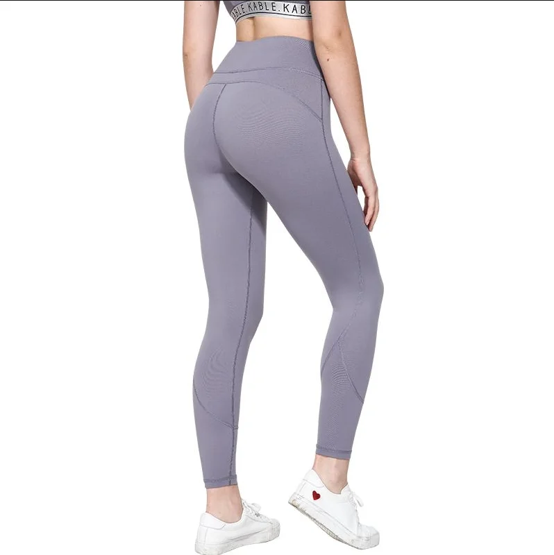 

Hot Sale Slimming Seamless Fitness Leggings High Waist Yoga Leggings Women's Sports Pants H4037, Red/green/blue/black/purple