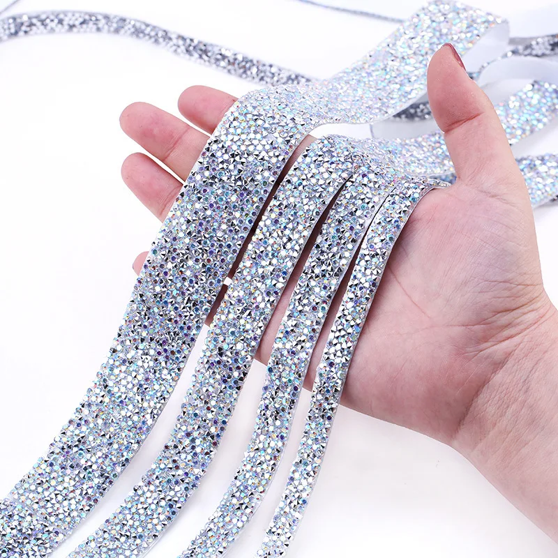 

JC Wholesale Factory Plating Resin Rhinestone sheet with clothing accessories diy double-sided tape tear off the sticking