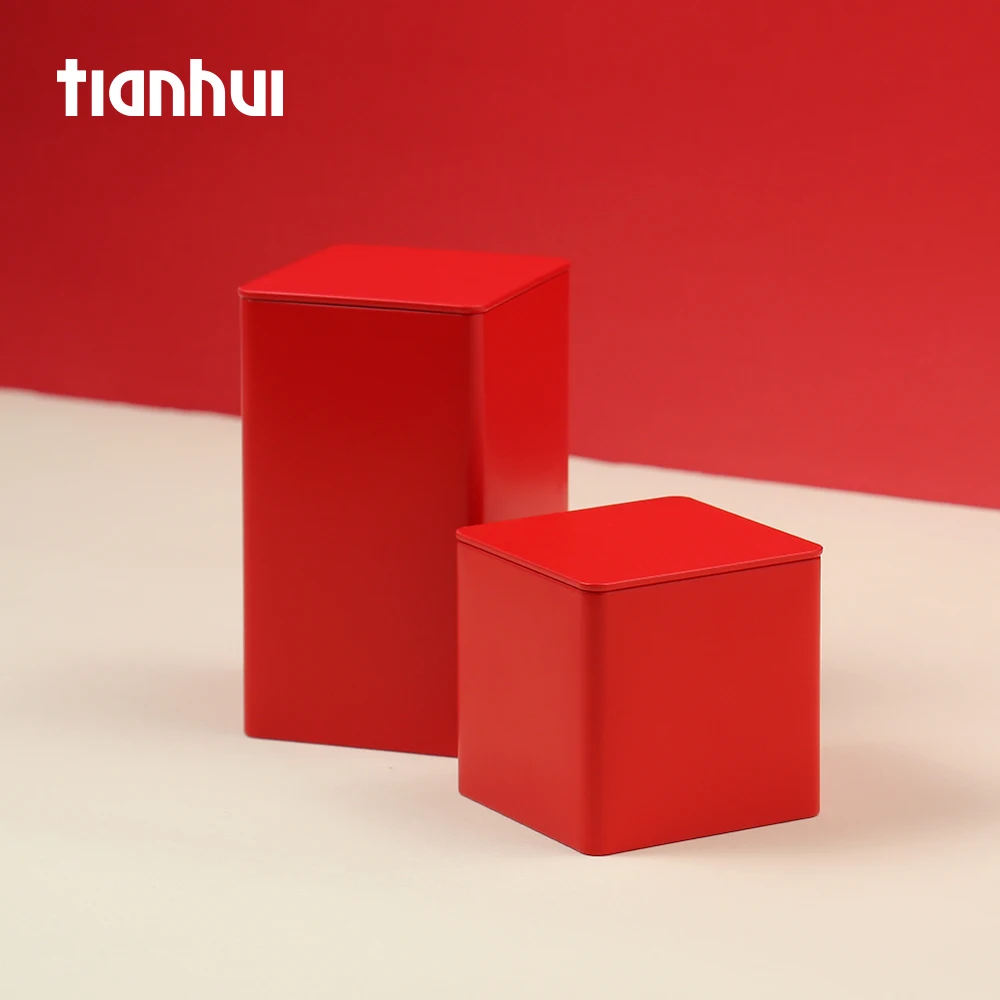 
Tianhui Tinplate Material Environmental Wedding Gift Tube Packaging Tea Box 