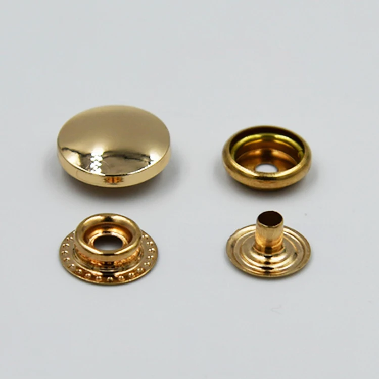 High Quality Press Fastener Bag Botton Jacket Stud 12.5mm 15mm 17mm 20mm 22mm 25mm Pant Metal Coat Button Snaps For Leather
