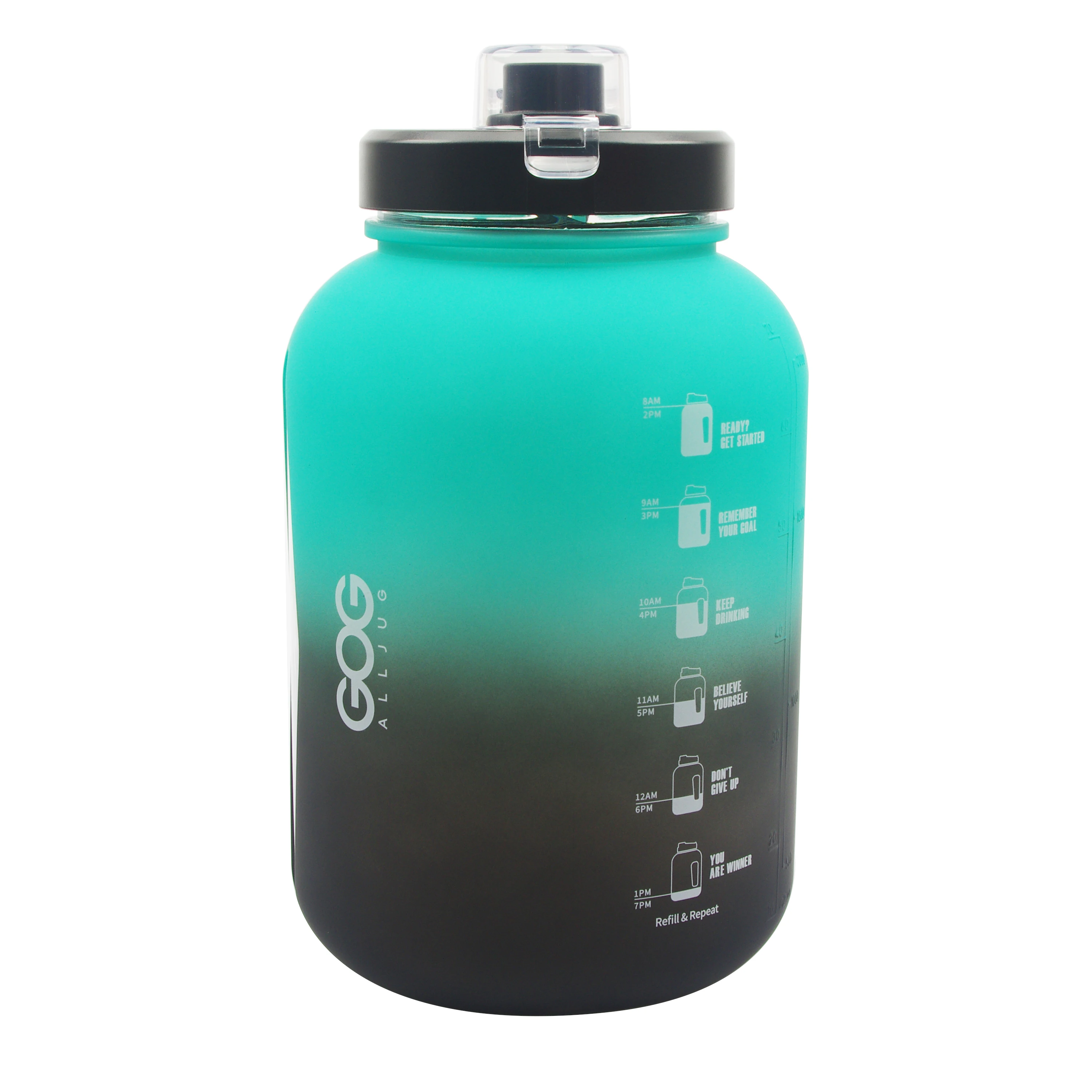 

2.2L 75oz BPA Free PETG Sport Water Bottle For Outdoor With Wide Mouth, Gray,pink,clear,blue+pink,and other customied