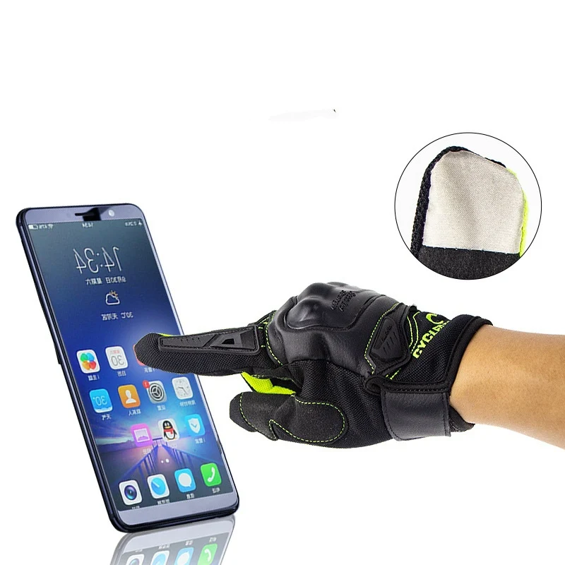 

Guantes Moto Full Finger Touch Screen Motorcycle Riding Cloves Luva Moto Motociclista Luvas Accessories for Motorcycles, Black/red/orange/green