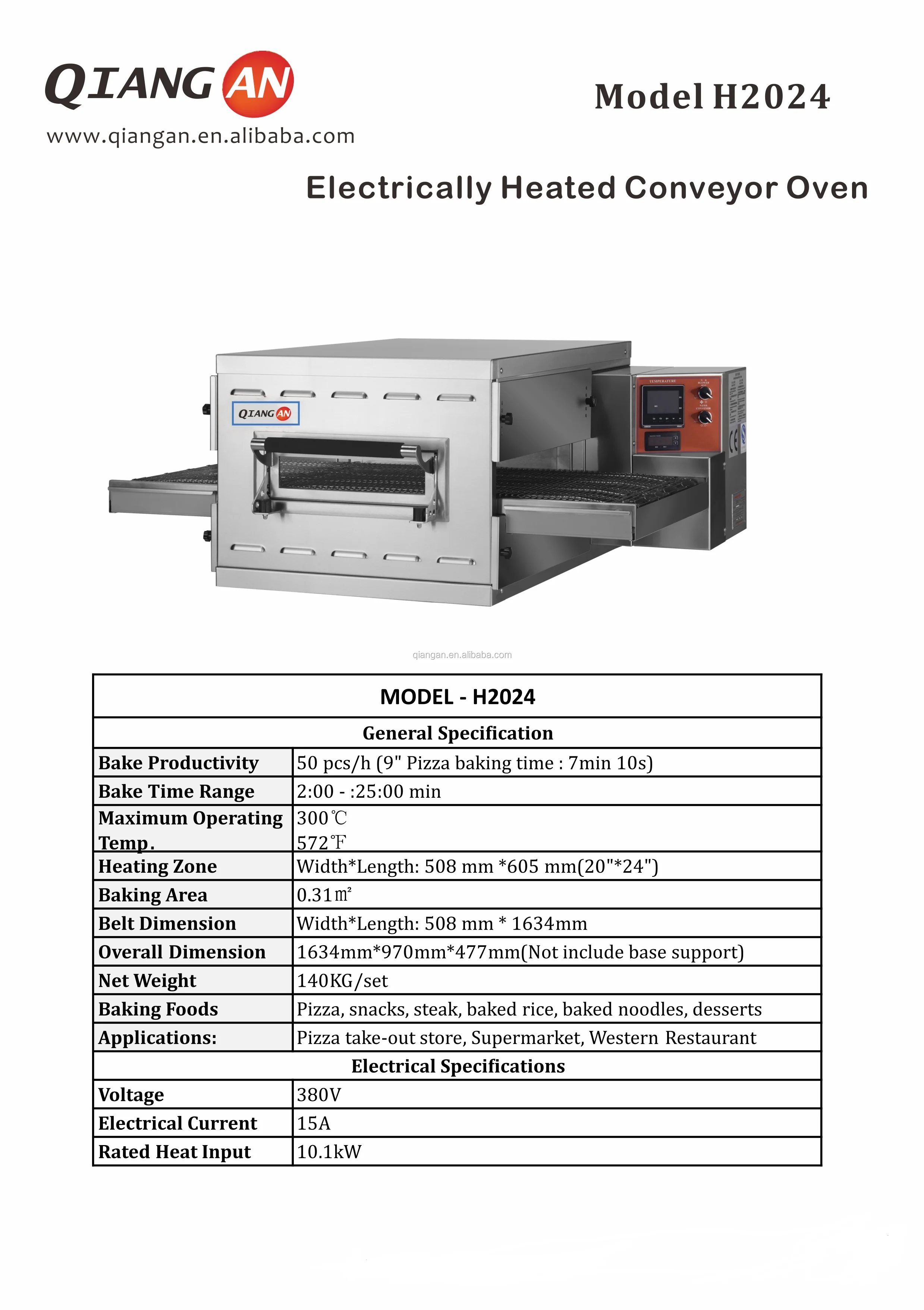 pizza oven gas commercial