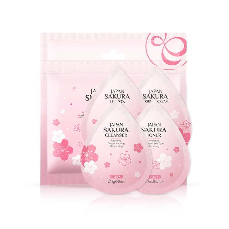 

Private Label Nature Japan Moisturizing Whitening Sakura Skincare Travel Set