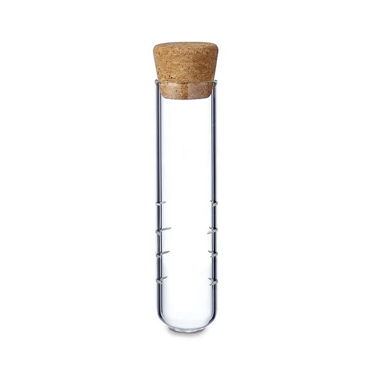 

Wholesale Pyrex Borosilicate Glass Tube Tea Infuser with Cork Lid, Clear