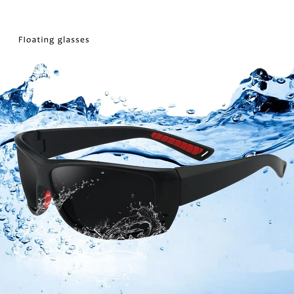 

2021 Classic Black Uv400 Custom Logo Lightweight Tr90 Women Mens Cycling Sport Floating Polarized Sunglasses