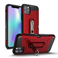 

2019 New Design TPU+PC Rugged Anti Shock Phone Case For iPhone 11 Pro , with Card Slot and Holder