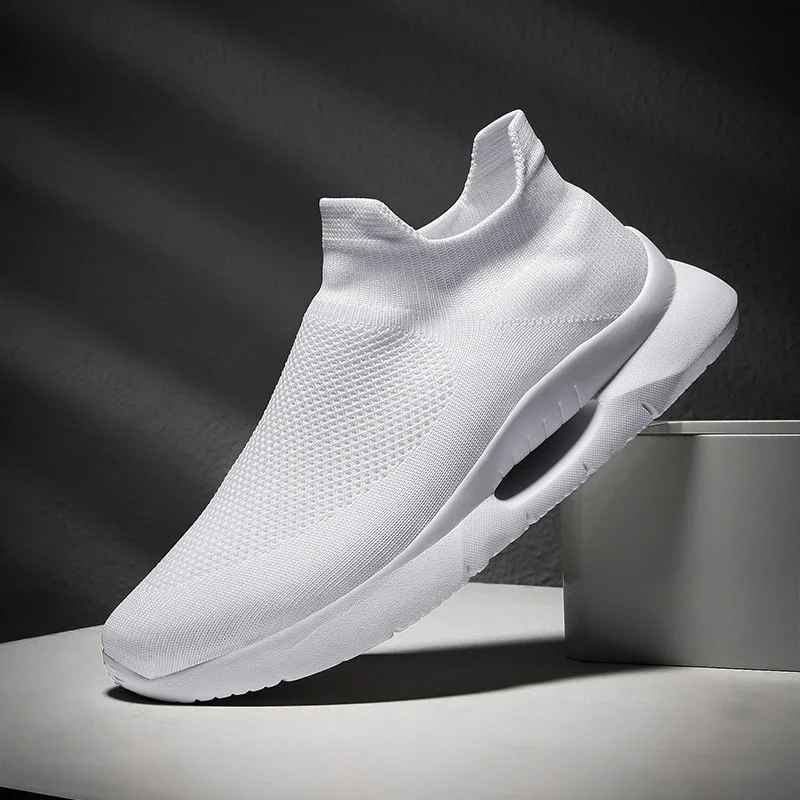 

slip on sock shoe fashion men sneaker knitting men shoes casual fashion shoes