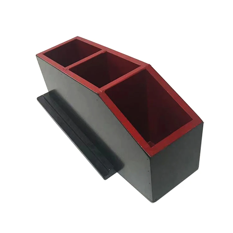 

Home decor 2021 mysterious gothic organizer black wooden cosmetics makeup bamboo coffin brush holder, Natural