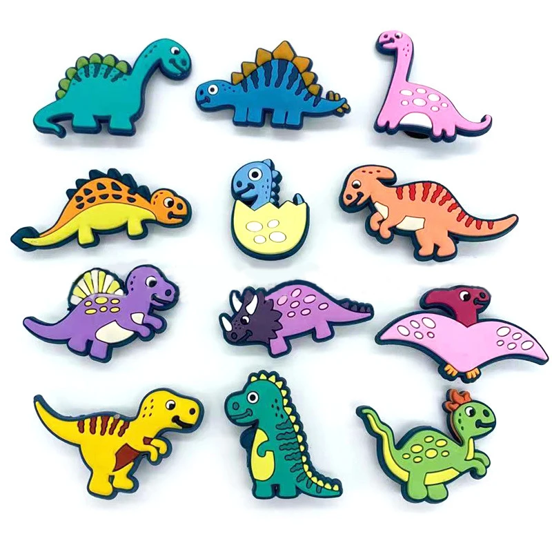 

Adorable Dinosaur Shoe Charms Popular Clog Shoe Charm Decorations Wholesale Shoe Accessories Custom Croc Charms