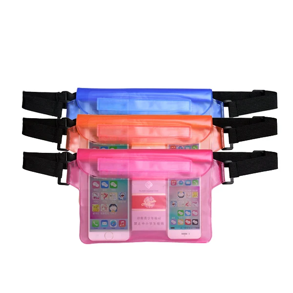 

Waterproof PVC Waist Pouch Bag Watertight Fanny Pack For Running Hiking, 9 colors