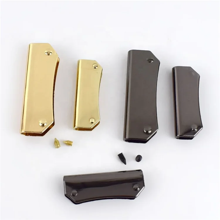 

Meetee BF216 High Quality Bag Hardware Accessories Matel Buckles Bag Side Clips, Gold gun black