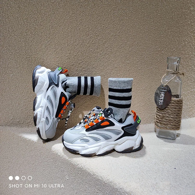 

Children's sports shoes 2021 new trend fashion big children's breathable non-slip running sneakers, Picture color