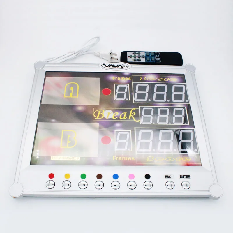 

Popular New Electronic Billiard Game Pool Snooker Scoreboard With Wireless Controller