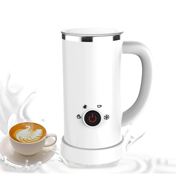 

Wholesale Hot Stainless Steel Automatic Electric Milk Steamer Foam Mixer Maker Milk Frother, Black, white