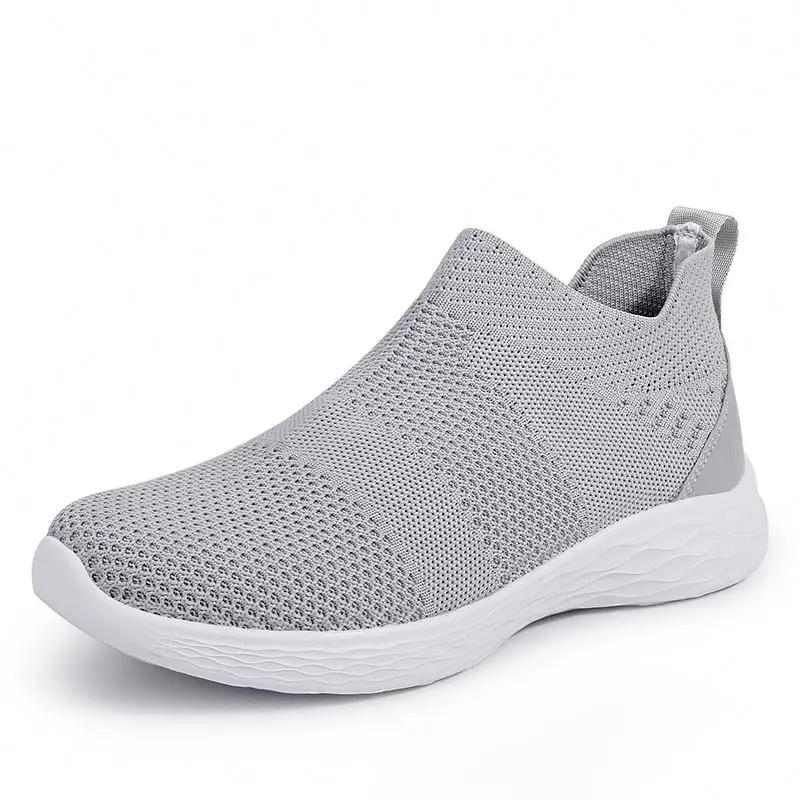 

Sport Women Comfortable Fashion Shoes,Women White Custom Slip On Sock Loafer Shake Casual Shoes