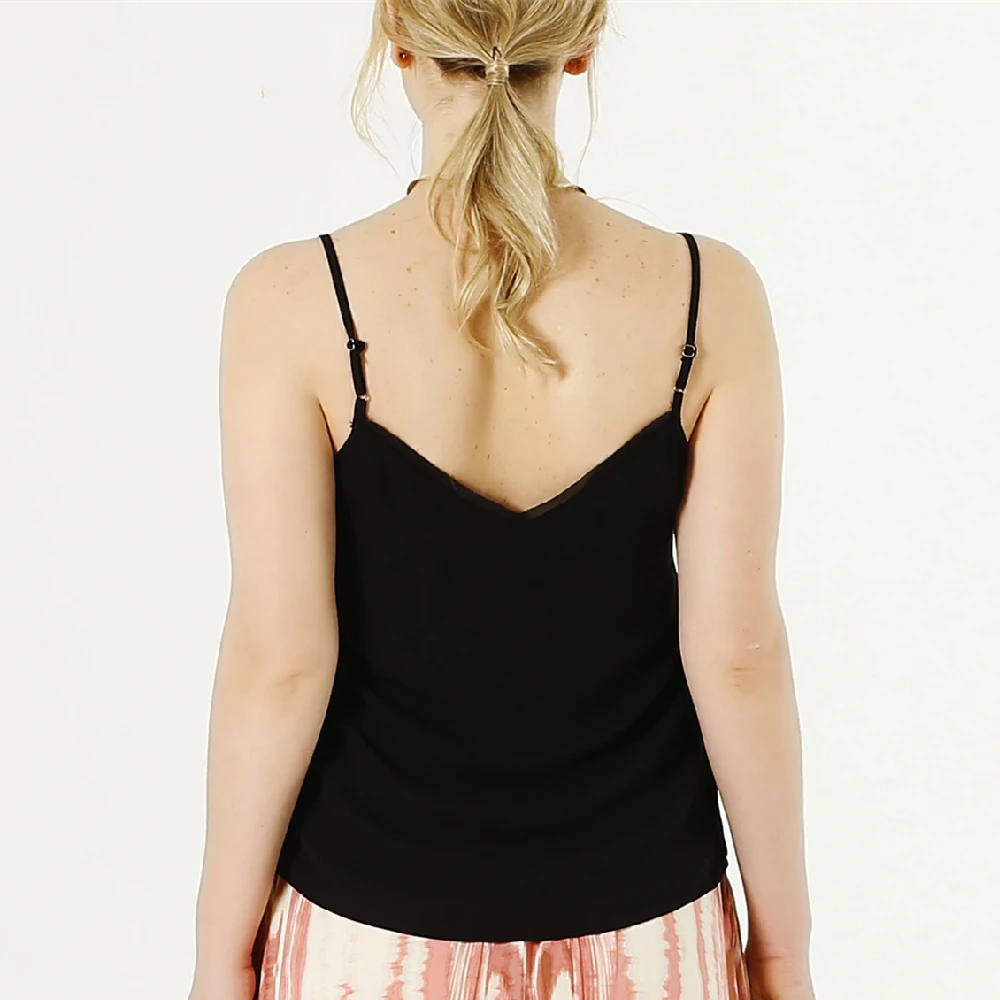 

Women Casual Sexy Sleeveless V Neck Spaghetti Straps Workout Crop Cami Tank Tops