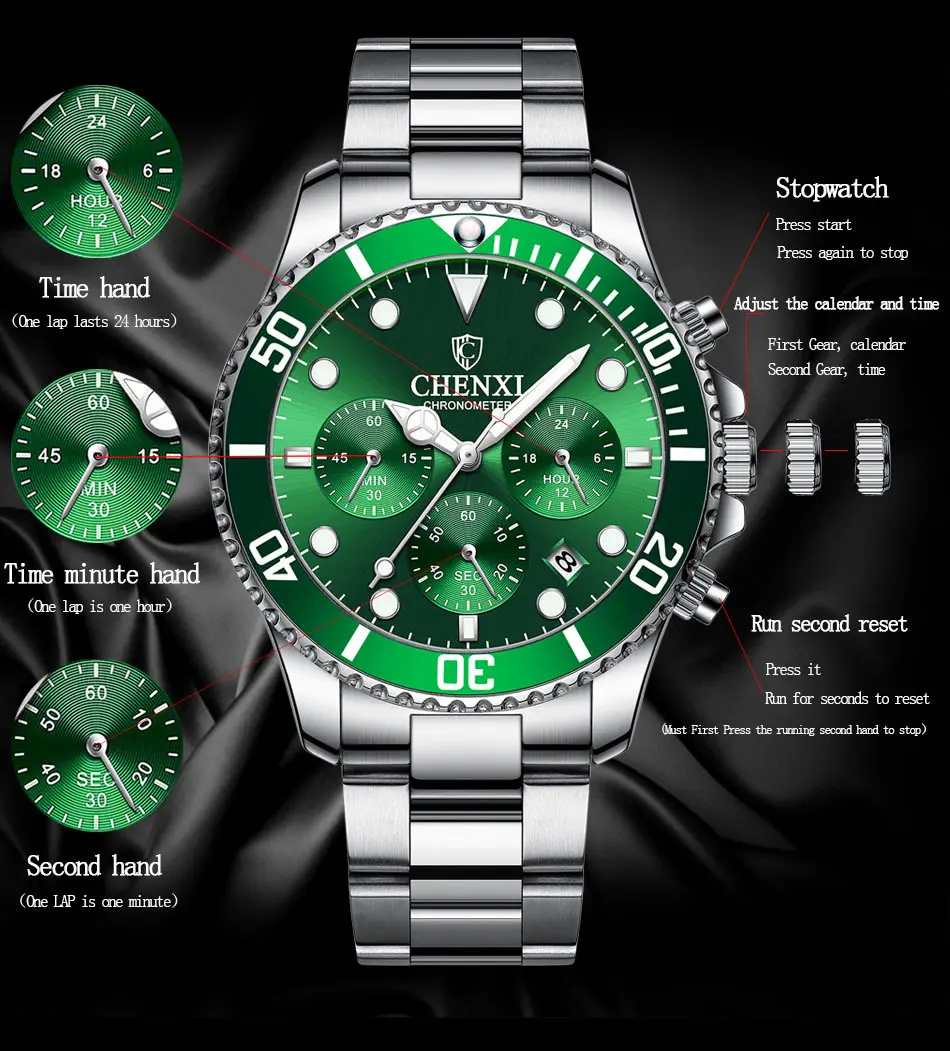 

New Brand Chronograph Stop Japan Battery Digital 3 Atm Waterproof Resistant Watches For Men, Many colors are available