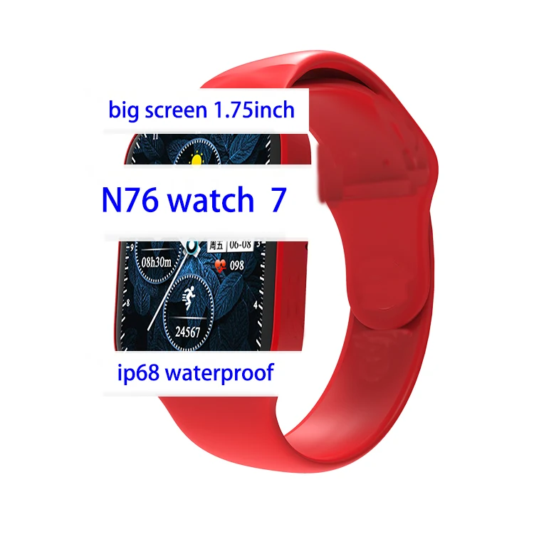 

Hot sale reloj smart watch7 ip68 water proof bracelet with logo blood oxygen iwo series 7 calling smart watch phone user manual