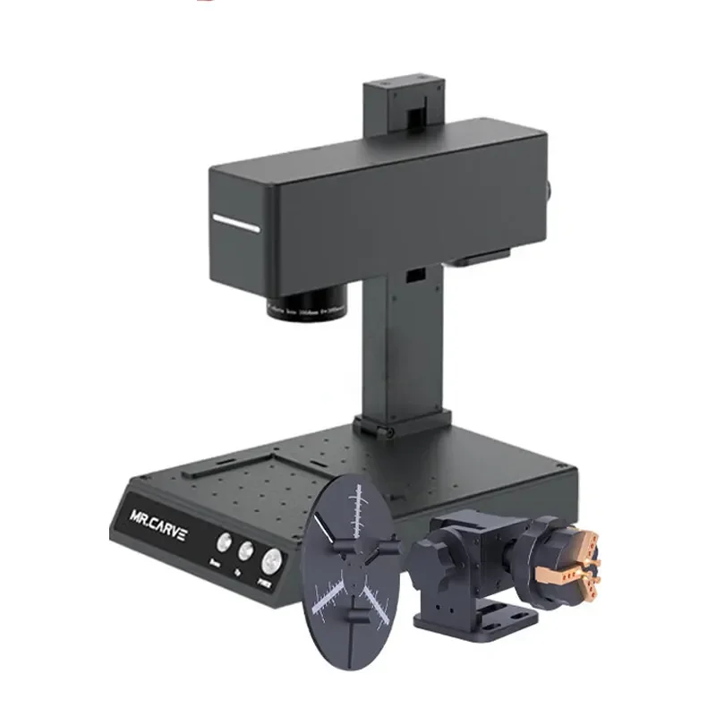 DAJA Mr Carve M4 Mini DIY Fiber Laser Marking Machines Laser Printer Laser Engraver For Gold Jewelry Wood Leather