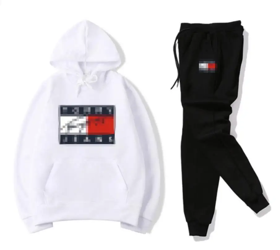

Manufacturer wholesale men's track suit pants two-piece track suit hooded sportswear casual custom hoodie brand clothing S-5XL