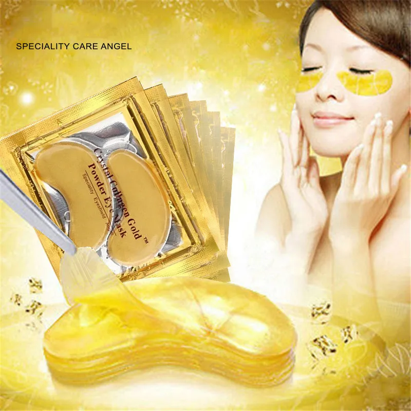 

Hottest Under Collagen Crystal Gold Gold Eye Gel Mask For Skin Care Dark Circles Remove Anti-Aging Wrinkle, Gold,white,black,customized color