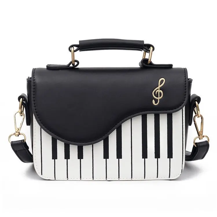 

Wholesale China Supplier Cute Piano Pattern Fashion PU Leather Casual Ladies Crossbody Shoulder Bags Women Handbags