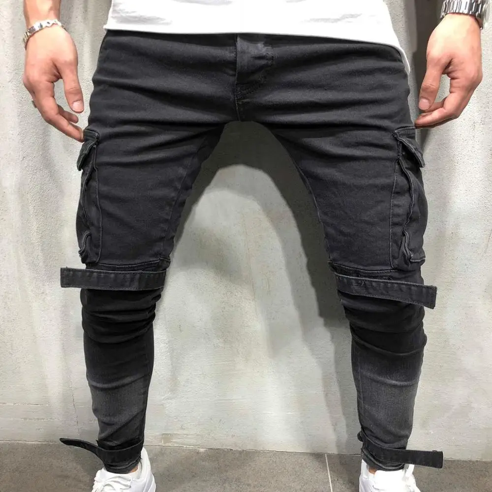 

TG032 new arrivals jean trousers men cargo pants streetwear men's fall winter men's jeans, Customized color