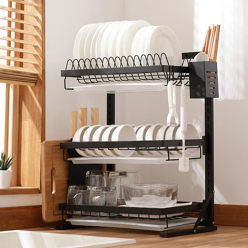 
manufacturer 3 tier commercial kitchen stainless steel plate rack 