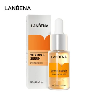 

LANBENA Vitamin C Serum VC Removing Dark Spots Freckle Speckle Fade Ageless Skin Care Whitening Face Anti Winkles Essence Beauty