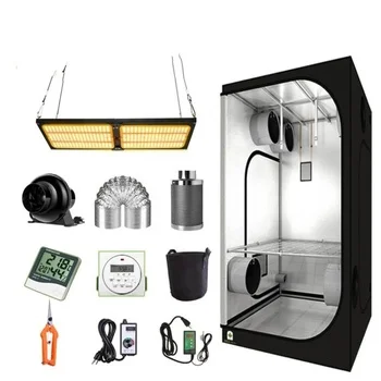 

High Quality Removable Farmer Grow Tent Hydroponic Mylar Greenhouse Grow Box Indoor Grow Tent Complete Kit, Black