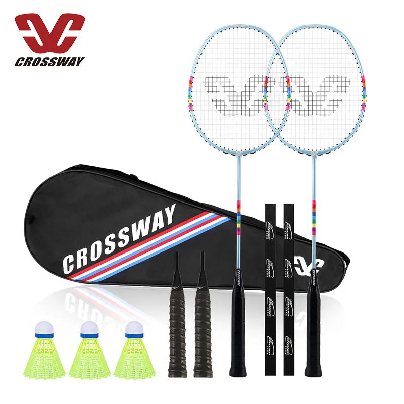 

New style durable high quality rainbown original badminton rackets racquets for gift, Customized color