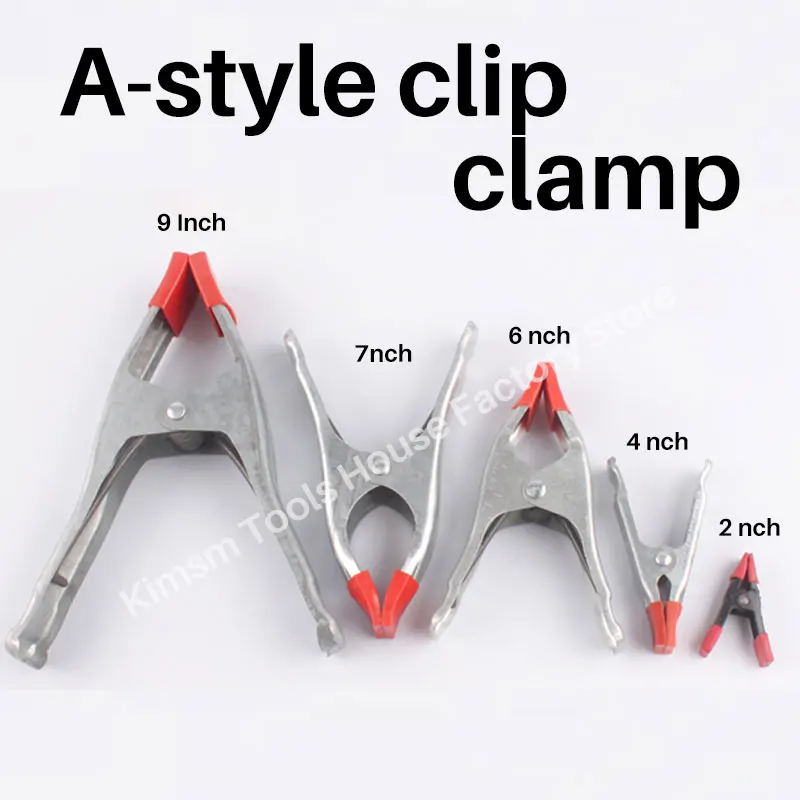 

Free-shipping Galvanized Spring Clamp Woodwork Type A Grip Clip Multifunctional Clamp Fast Clamping Wooden Board DIY Hand Tool